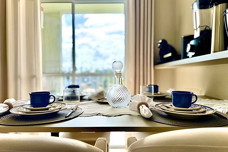 Apto a 340m da PRAIA c/Piscina Churrasq. Wi-Fi