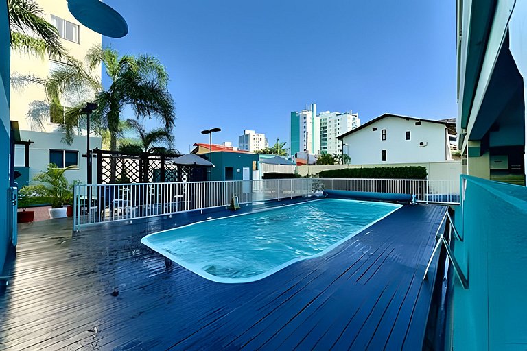 Apto a 340m da PRAIA c/Piscina Churrasq. Wi-Fi