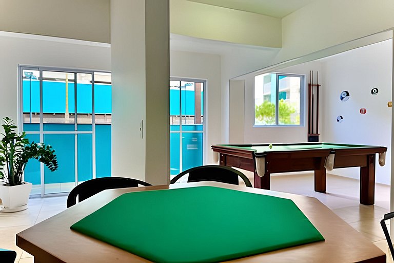 Apto a 340m da PRAIA c/Piscina Churrasq. Wi-Fi