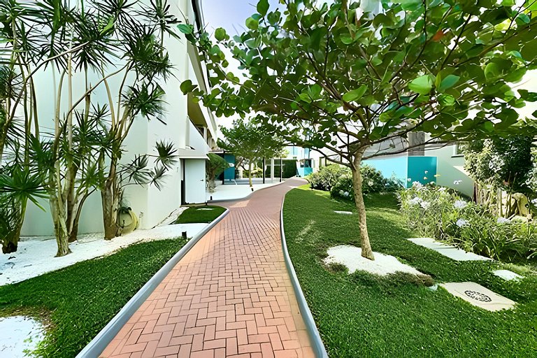 Apto a 340m da PRAIA c/Piscina Churrasq. Wi-Fi