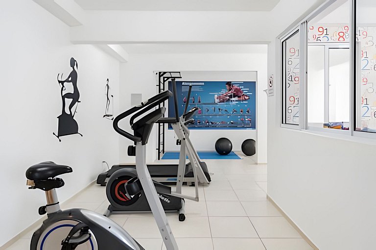 Apto a 340m da PRAIA c/Piscina Churrasq. Wi-Fi