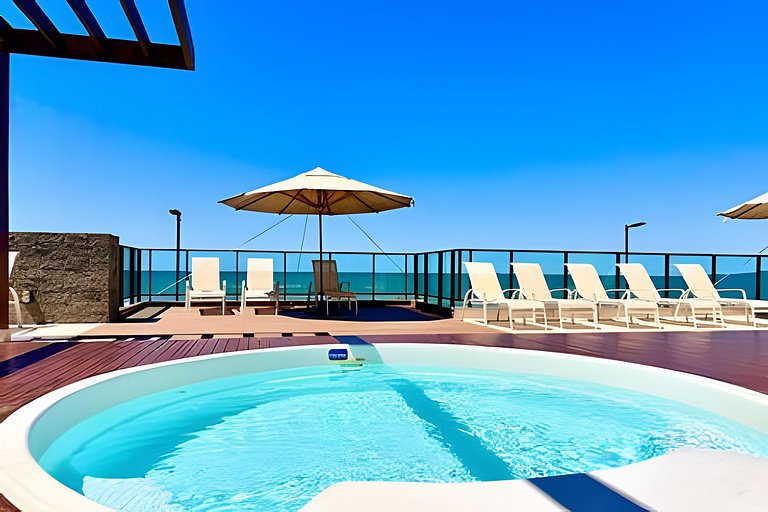 Pé na Areia c/ Piscina e Churrasqueira Privativa