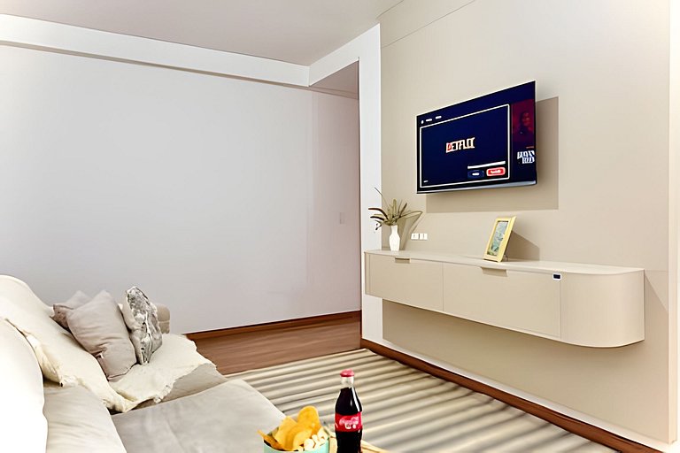 Pé na Areia c/ Piscina e Churrasqueira Privativa