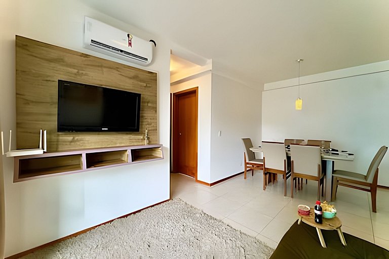 Apto a 340m da PRAIA c/Piscina Churrasq. Wi-Fi