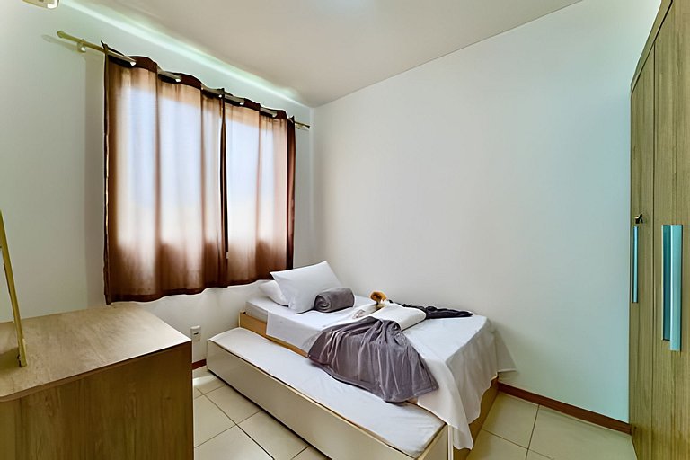 Apto a 340m da PRAIA c/Piscina Churrasq. Wi-Fi