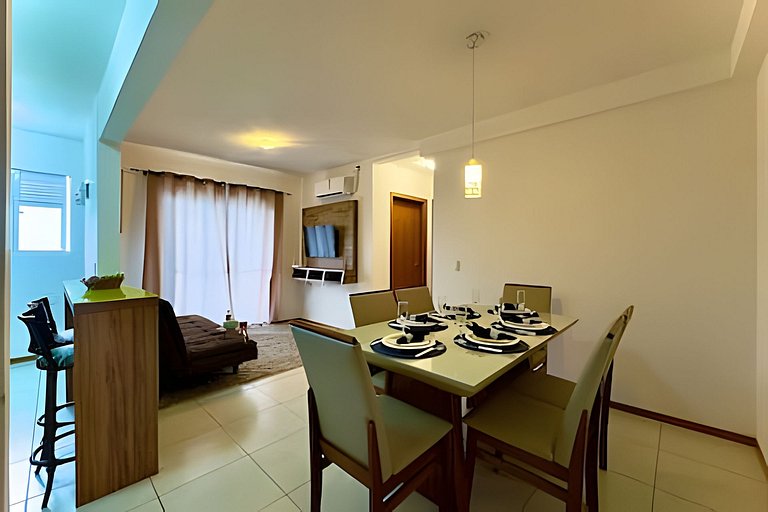 Apto a 340m da PRAIA c/Piscina Churrasq. Wi-Fi