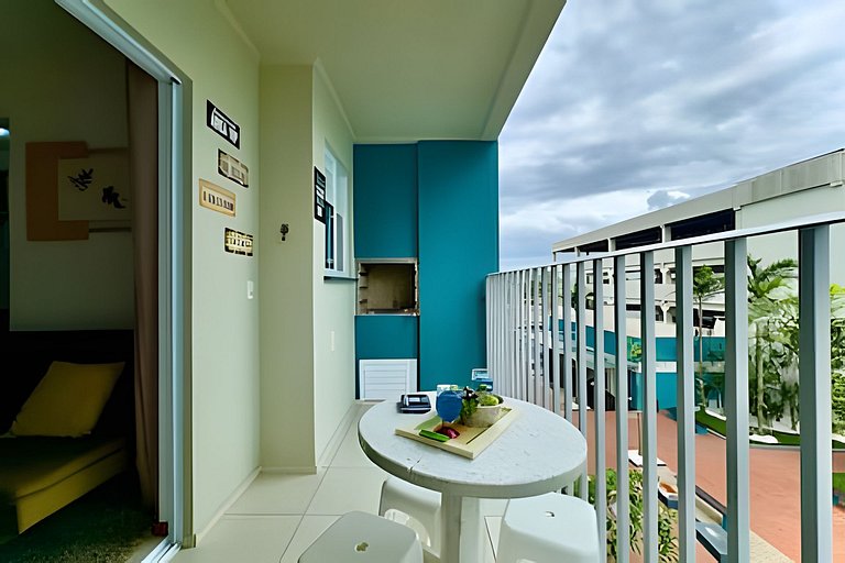 Apto a 340m da PRAIA c/Piscina Churrasq. Wi-Fi