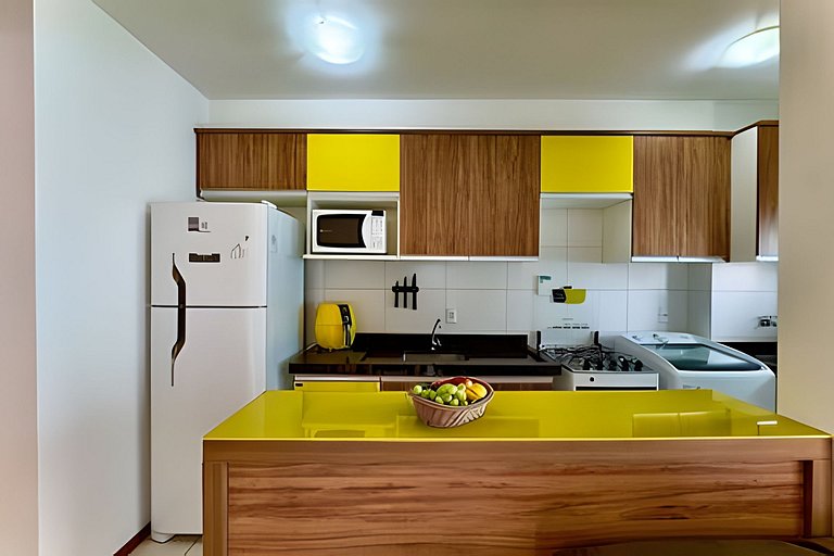 Apto a 340m da PRAIA c/Piscina Churrasq. Wi-Fi