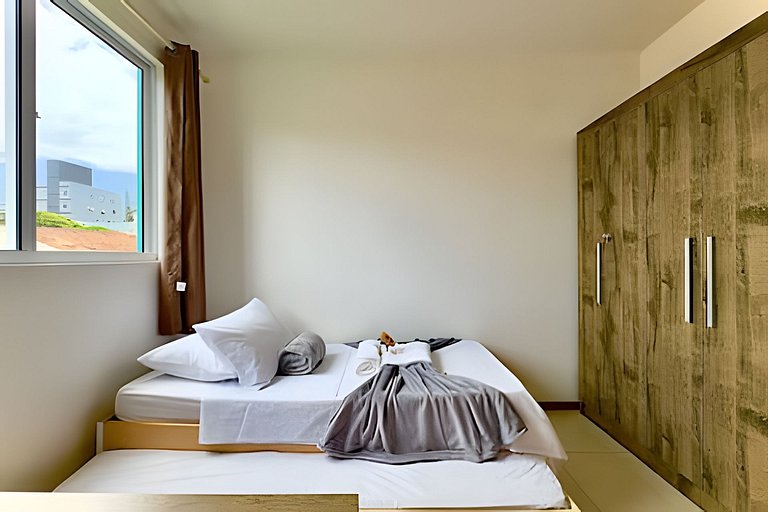 Apto a 340m da PRAIA c/Piscina Churrasq. Wi-Fi