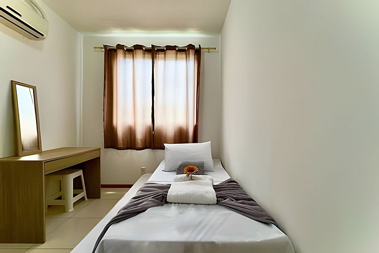 Apto a 340m da PRAIA c/Piscina Churrasq. Wi-Fi