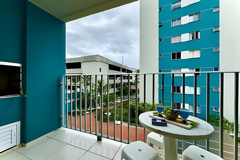 Apto a 340m da PRAIA c/Piscina Churrasq. Wi-Fi