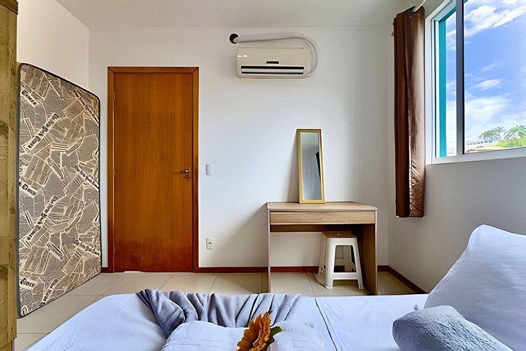 Apto a 340m da PRAIA c/Piscina Churrasq. Wi-Fi