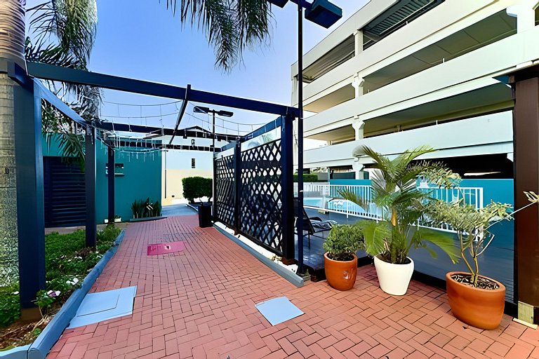 Apto a 340m da PRAIA c/Piscina Churrasq. Wi-Fi