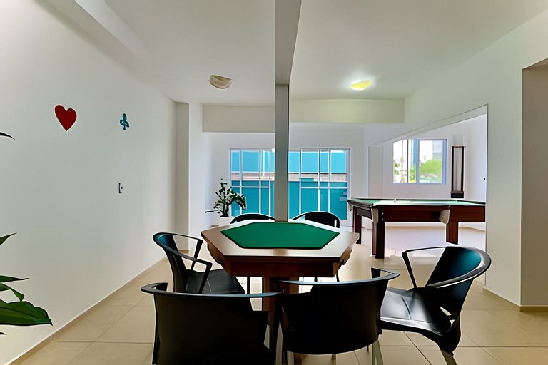 Apto a 340m da PRAIA c/Piscina Churrasq. Wi-Fi