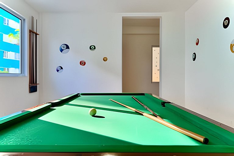 Apto a 340m da PRAIA c/Piscina Churrasq. Wi-Fi