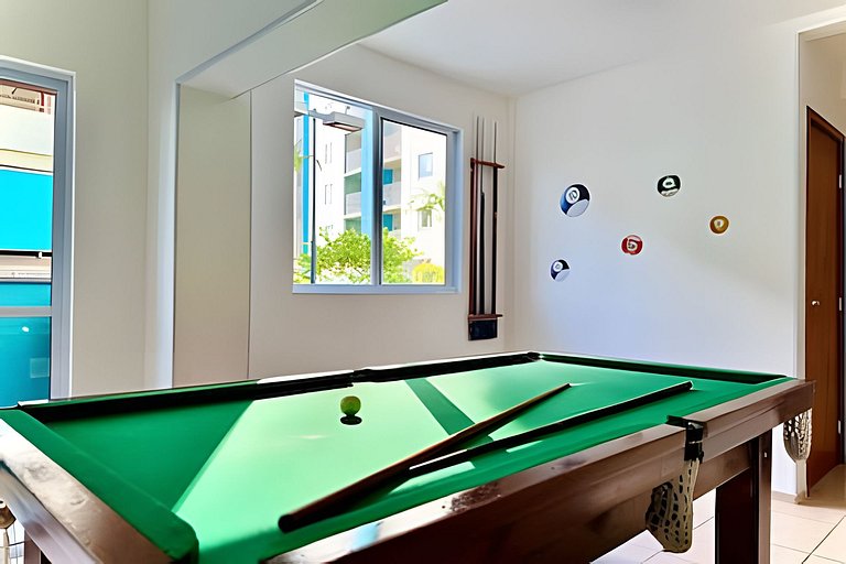 Apto a 340m da PRAIA c/Piscina Churrasq. Wi-Fi