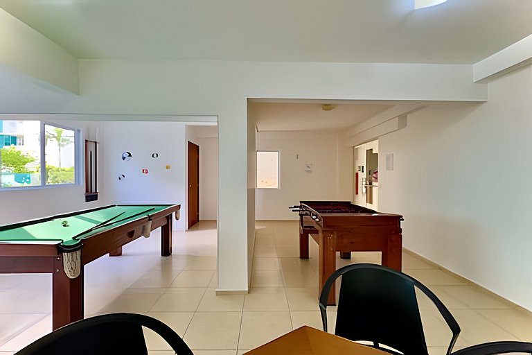 Apto a 340m da PRAIA c/Piscina Churrasq. Wi-Fi