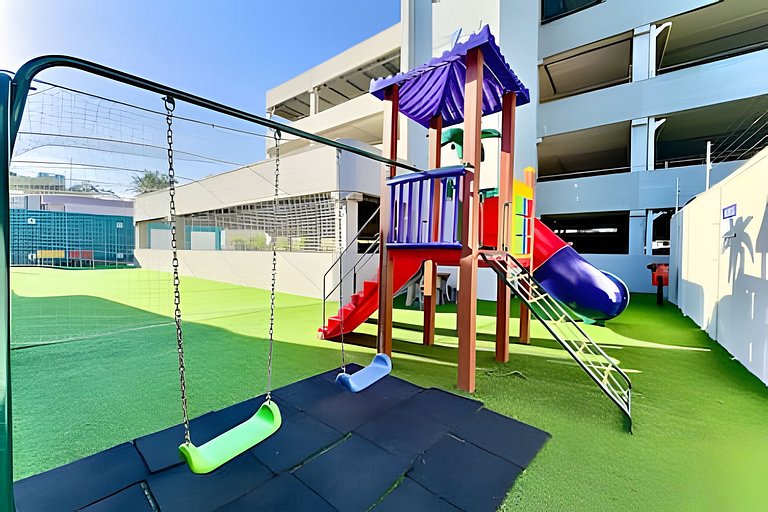 Apto a 340m da PRAIA c/Piscina Churrasq. Wi-Fi