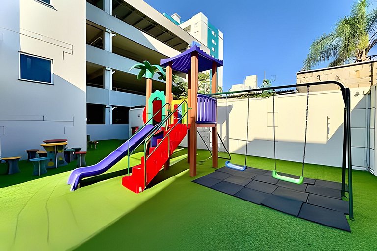 Apto a 340m da PRAIA c/Piscina Churrasq. Wi-Fi