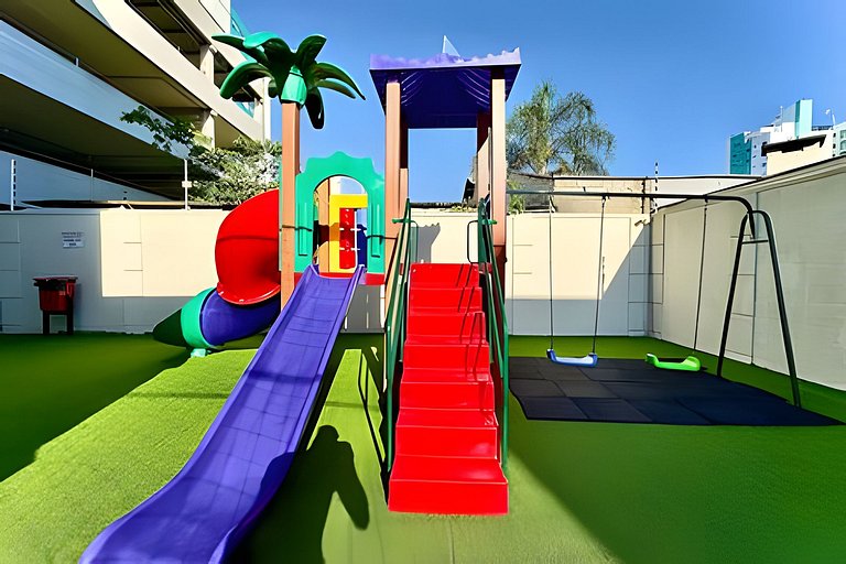 Apto a 340m da PRAIA c/Piscina Churrasq. Wi-Fi