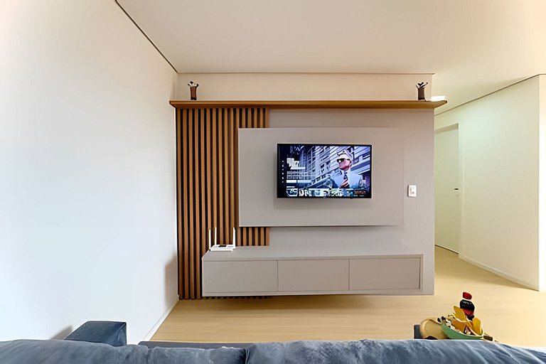 A 750m da Praia | Apto com Ar, Piscina e Churrasq.