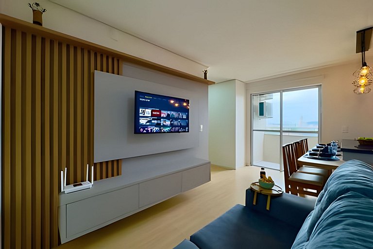 A 750m da Praia | Apto com Ar, Piscina e Churrasq.