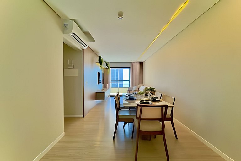 A 150m da PRAIA climatizado, Churrasq. e Wi-fi