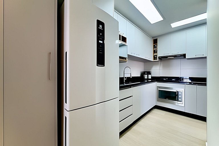 A 150m da PRAIA climatizado, Churrasq. e Wi-fi