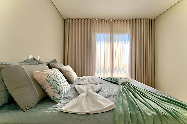 A 150m da PRAIA climatizado, Churrasq. e Wi-fi