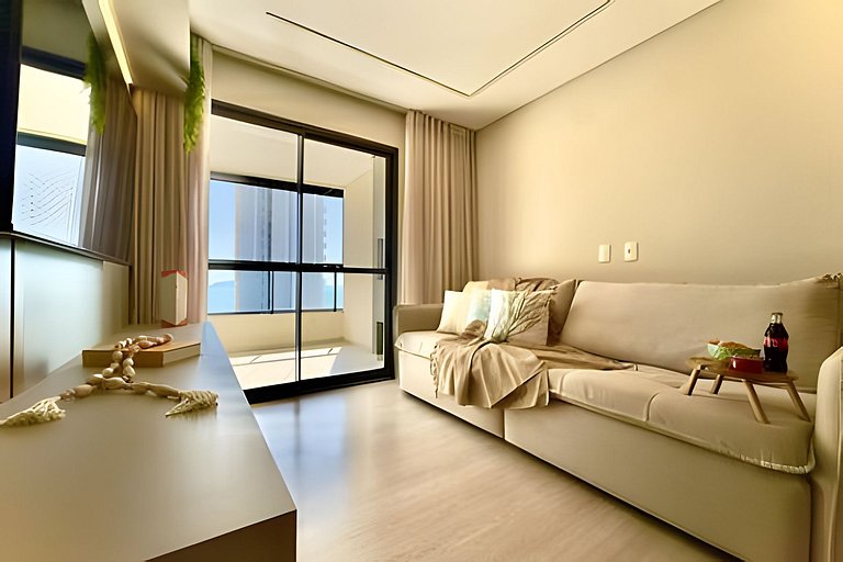 A 150m da PRAIA climatizado, Churrasq. e Wi-fi