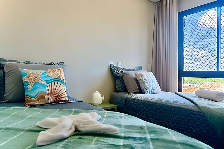 A 150m da PRAIA climatizado, Churrasq. e Wi-fi