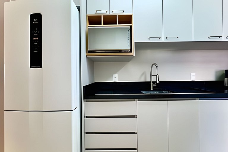 A 150m da PRAIA climatizado, Churrasq. e Wi-fi