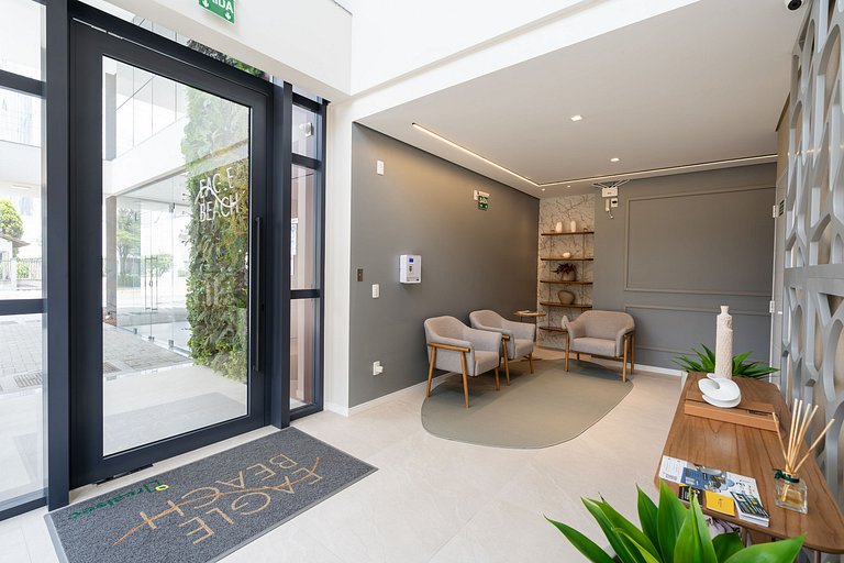 Vista mar - 150m da praia - Apto novo com Wi-Fi - Ótima loca