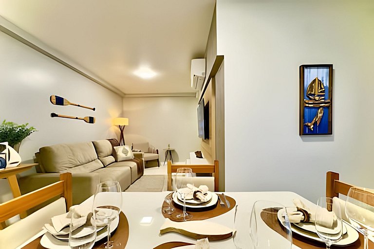 Ap Completo 150m da Praia Ar condicionado Piscina