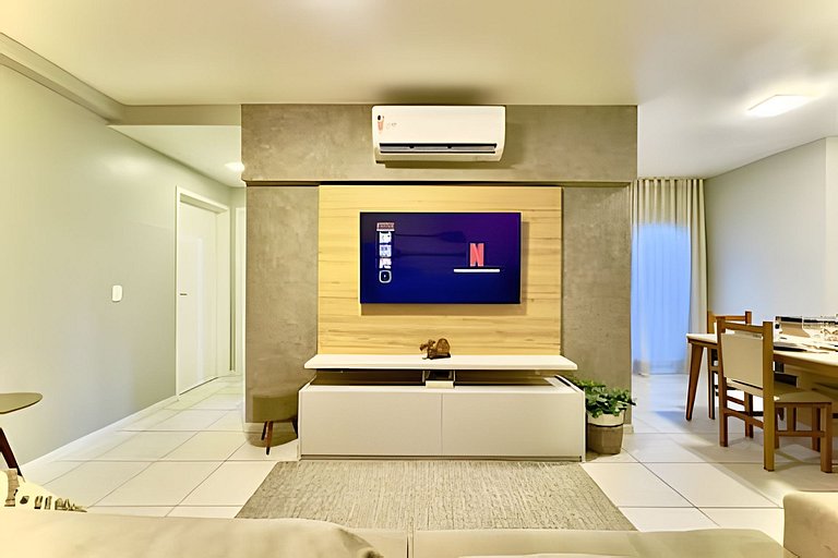 Ap Completo 150m da Praia Ar condicionado Piscina