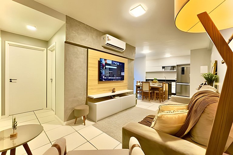 Ap Completo 150m da Praia Ar condicionado Piscina