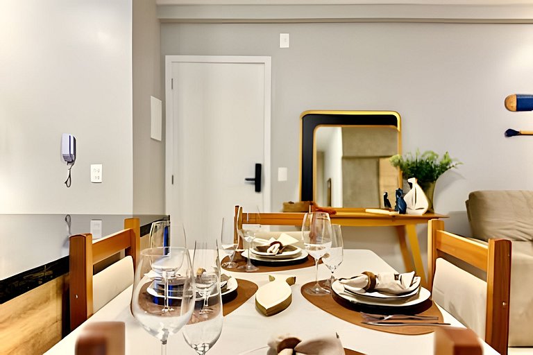 Ap Completo 150m da Praia Ar condicionado Piscina