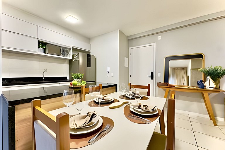 Ap Completo 150m da Praia Ar condicionado Piscina