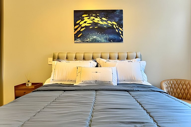 Ap Completo 150m da Praia Ar condicionado Piscina