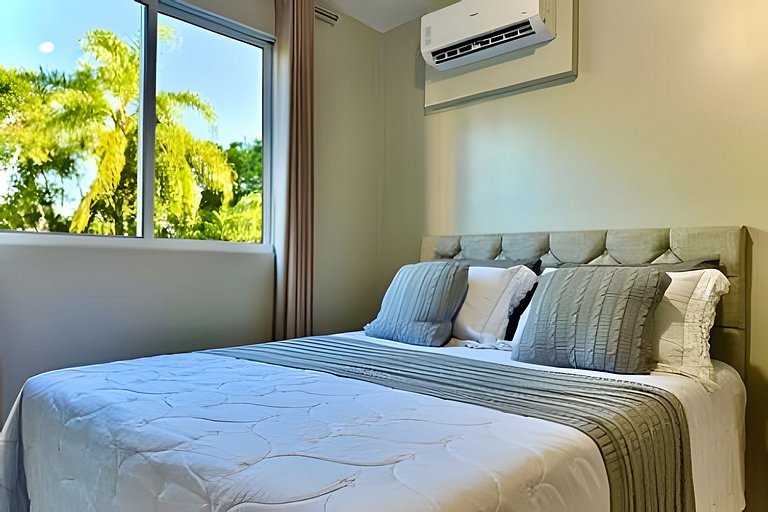 Ap Completo 150m da Praia Ar condicionado Piscina