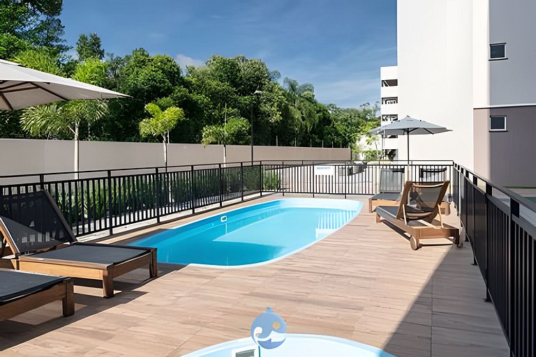 Ap Completo 150m da Praia Ar condicionado Piscina