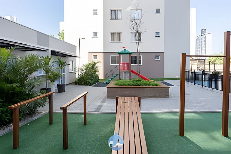 Ap Completo 150m da Praia Ar condicionado Piscina