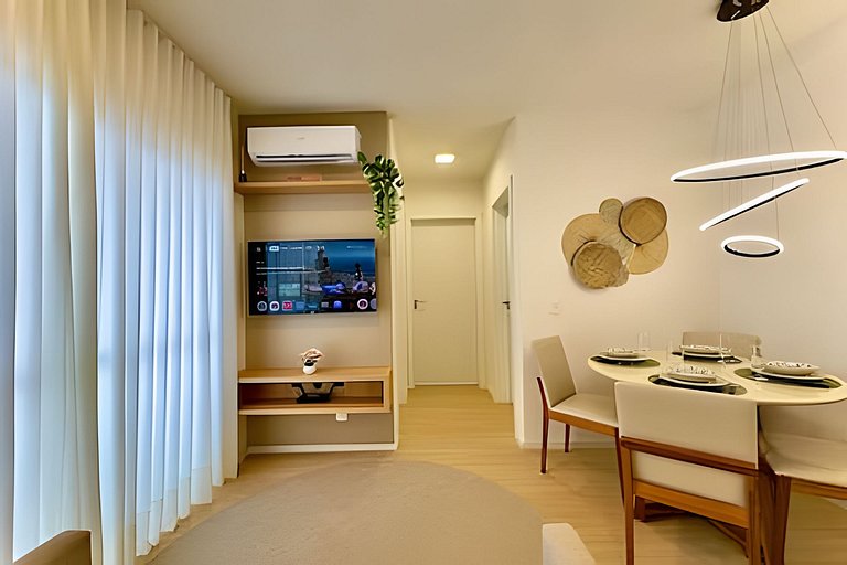 Apto c/Ar Condicionado Piscina Churrasqueira 705IB