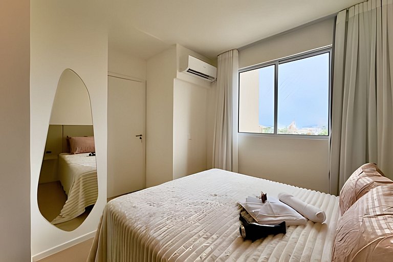 Apto c/Ar Condicionado Piscina Churrasqueira 705IB