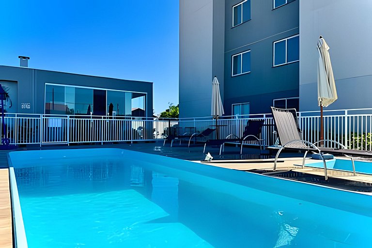 Apto c/Ar Condicionado Piscina Churrasqueira 705IB