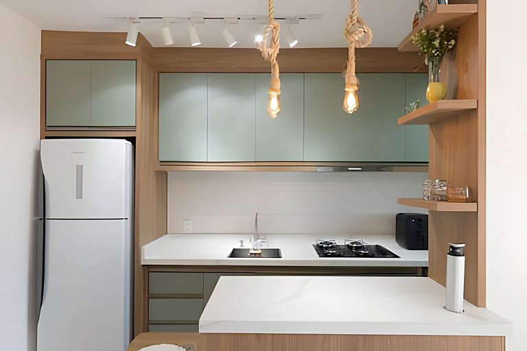 Apto a 150m da PRAIA Churrasq. c/ Piscina Ar Wi-Fi