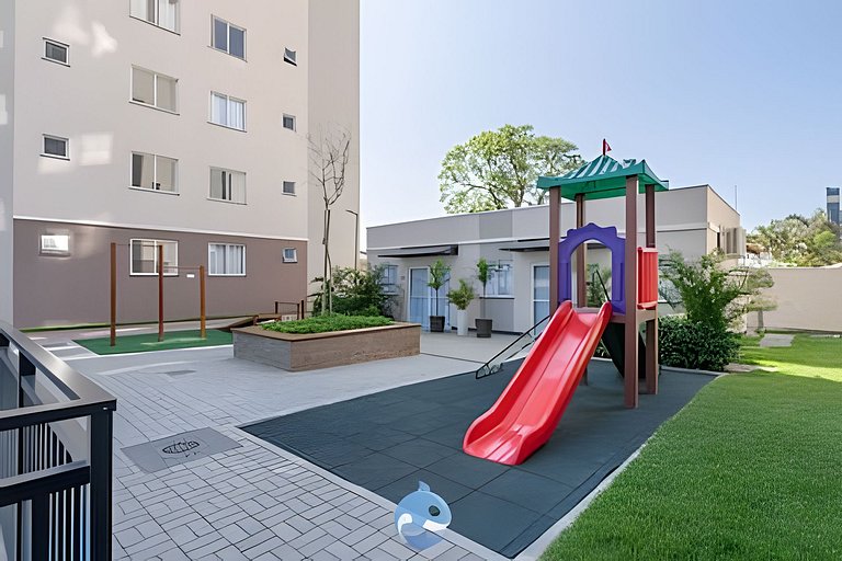 Apto a 150m da PRAIA Churrasq. c/ Piscina Ar Wi-Fi