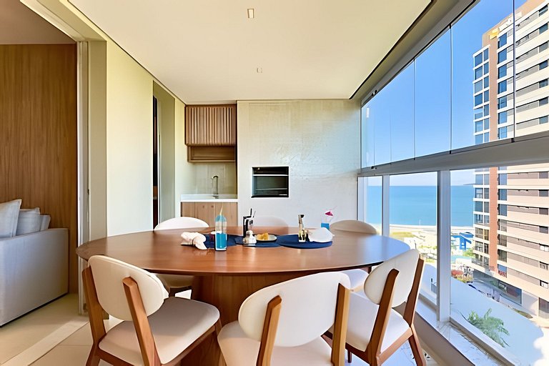 Apto Vista Mar Home Club Pé na Areia em Piçarras