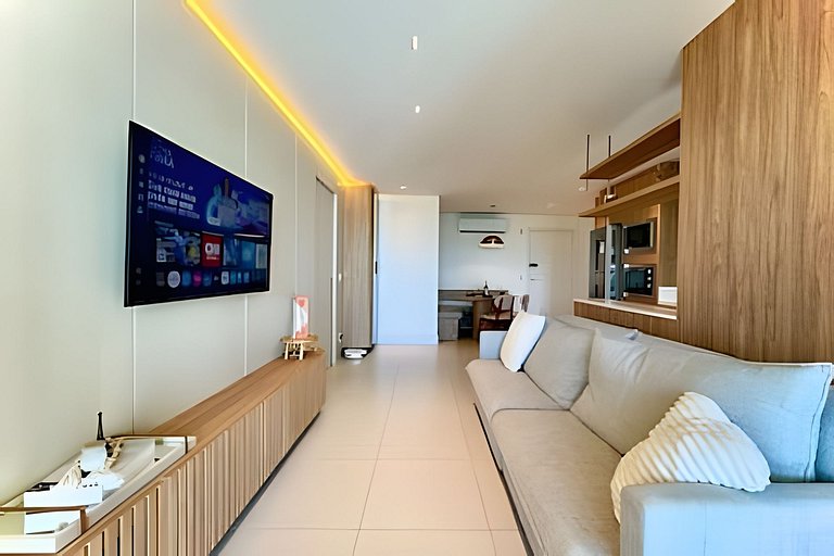 Apto Vista Mar Home Club Pé na Areia em Piçarras