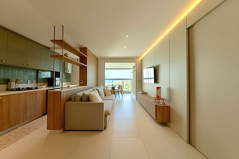 Apto Vista Mar Home Club Pé na Areia em Piçarras